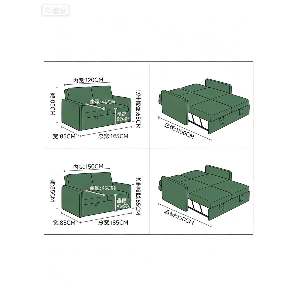 Sofa Bed VZ-1012 — Sofa Beds, wholesale from ALBAHAUS